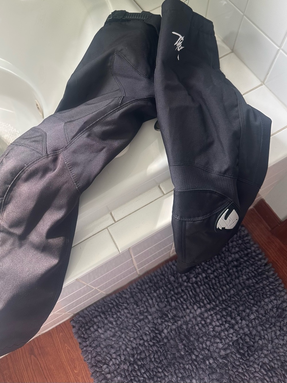 thor black motocross pants